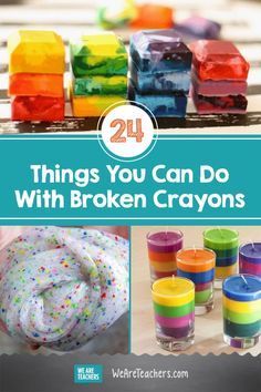 the cover of 24 things you can do with broken crayons, including candles