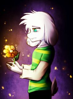 a cartoon character holding a flower in his hand