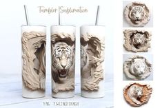 3d Tiger Tumbler Sublimation 3d Tiger, Tiger Head, Carving Designs, Sublimation Tumbler, Tumbler Sublimation, Tumbler Designs, Tumbler Wrap, Creative Fabrica, Linux