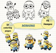 the despicable minion coloring pages