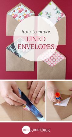 how to make lined envelopes