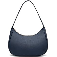 PRICES MAY VARY. TRENDY DESIGNER: Small crescent shoulder bag,hobo style design, simple, cute and retro trendy.Under the Arm Purse is easy to match with all clothes in your wardrobe,half moon designer shoulder handbag is must-have collection for all stylish vegan ladies everyday use. MATERIAL: High quality soft Vegan Leather fabric and polyester lined make the hand feel more comfortable, smooth metal zipper and durable gold hardware make the shouler purse and handbag more elegant and durable. LA Trendy Shoulder Bags, Navy Blue Purse, Hobo Tote Bag, Hobo Style, Blue Purse, Small Tote Bag, Shoulder Bags For Women, Cool Gifts For Women, Black Leather Bags