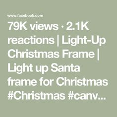 79K views · 2.1K reactions | Light-Up Christmas Frame | Light up Santa frame for Christmas #Christmas #canvas #diycrafts #christmascrafts | By Burlap Kitchen | Facebook Burlap Kitchen, Frame Light, Christmas Canvas, Christmas Christmas, Light Up, Burlap