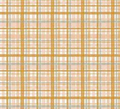 an orange and white plaid pattern