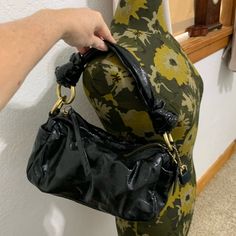 Excellent Used Condition. Only Used A Few Times. Designer Black Clutch Satchel, Coach Black Satchel With Handle Drop, Designer Black Hobo Bag With Detachable Handle, Black Crossbody Hobo Bag For Evening, Trendy Coach Evening Bags, Trendy Evening Coach Bag, Black Shoulder Bag For Party, Coach Black Top Handle Shoulder Bag, Coach Black Crossbody Hobo Bag