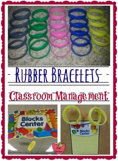 classroom management for children with rubber bracelets