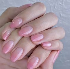 Pink Fairy Nails Aesthetic, Cute Short Pink Nails, Pink Nails Short, Pink Short Nails, Sisters Quotes, Pink Gel Nails, Pink Ombre Nails, Glamour Nails