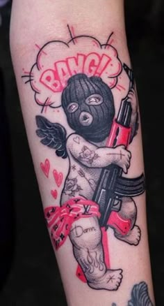 Unique Forearm Tattoos, Gangsta Tattoos, Graffiti Tattoo, Forearm Tattoo Design, Forearm Tattoo Women, Tatuaje A Color, Dope Tattoos For Women