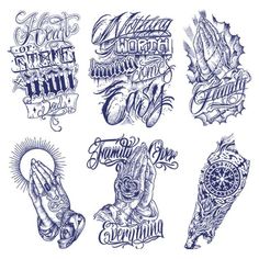 some type of lettering that is in the shape of hands and letters, with words above them