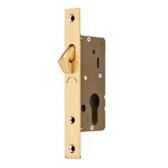 an image of a door handle and lock on a white background with clippings