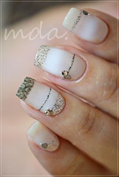 #nail #nails #nailart Nails With Gold Stripe, Do It Yourself Nails, Nails With Gold, Gold Nail, Unique Nails