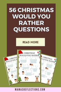 christmas riddles for kids with the text reading, read more and then to find out what