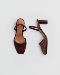 Brown Satin, Slingback Sandals, Hair Care Products, Louis Vuitton Shoes, Shoe Closet, Makeup Skincare, Style Guide