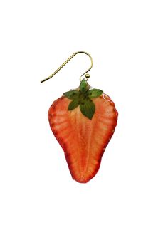 Gourmet Strawberry – Dauphinette Fruit Ear Rings, Summer Fruit Earrings, Dauphinette Earrings, Shrinkets Jewelry, Strawberry Earring, Seed Paper Cards, Yuzu Fruit, Wildflower Seed Paper, Botanical Fashion