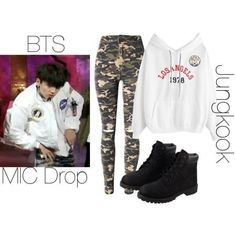 Jungkook Mic Drop Outfit, Jungkook Inspired Outfits, Bts Mic Drop, Bts Mic, Bts Style