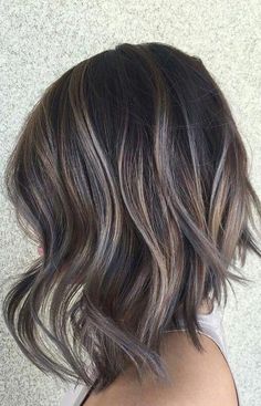 Ash Brown Balayage, Ash Brown Hair Color, Short Hair Highlights, Balayage Bob, Ash Brown Hair, Black Hair With Highlights, Brown Balayage, Ash Brown, Hair Brown