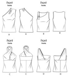 instructions to make an origami top with sleeves and shoulder straps, from the back