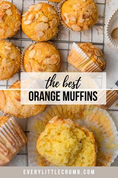 the best orange muffins on a cooling rack