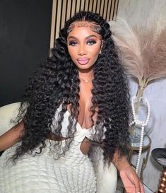 Deep Upgrade 13*6 Glueless  Lace Wig 16-30 Inch in Stock Lace Upgeade but Price Same,100% Glueless Wig, Pre Cut Lace, Pre-plucked Hairline Halo Braid, Glueless Wig, Deep Wave, Lace Wig, Lace Wigs, Lace Front Wigs, Lace Front, Halo