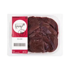 a package of sliced beef on a white background