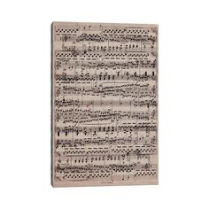 an old sheet with music notes on it