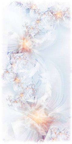 an abstract background with white and orange flowers