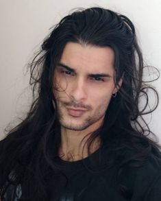 Lps Series, Long Hair Men Style, Man With Long Hair, Ruhn Danaan, Long Hair Men, Character Inspiration Male, Long Dark Hair, Long Black Hair, Hair Reference