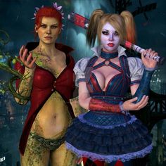 Arkham Night, Batman Arkham Night, Batman Gif, Poison Ivy Dc Comics, Knight Models, Harleen Quinzel, Poison Ivy Batman