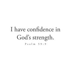 a white background with the words i have confince in god's strength