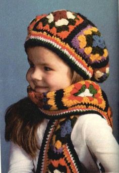 Kids Granny Square Hat and Scarf PDF Instant Download PDF Instant Download (pattern only - not the finished item) These are vintage patterns. Recommended materials may no longer be available, but often acceptable substitutes can be found - Just make sure they meet gauge requirements. INSTANT DOWNLOAD This means no shipping cost to you! It also means no waiting for the pattern to arrive! The pattern will be available for download in PDF format immediately after your payment is received. If you have any questions about downloading your pattern see link below https://help.etsy.com/hc/en-us/articles/115013328108-How-to-Download-a-Digital-Item?segment=shopping For more vintage crochet &  knit patterns https://www.syble.etsy.com Granny Square Hat, Motifs Granny Square, Xmas 2022, Bonnet Crochet, Vintage Crochet Pattern, Vintage Toddler, Crochet Vintage, Hat And Scarf Sets, Hat And Scarf