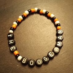 THE BOOGEYMAN | Michael Myers | Halloween Beaded Bracelet Horror Movie Beaded Bracelet, Autumn Bracelet, The Boogeyman, Michael Myers Halloween, Halloween Beads, Bracelets Design, Christmas Bead, Michael Myers