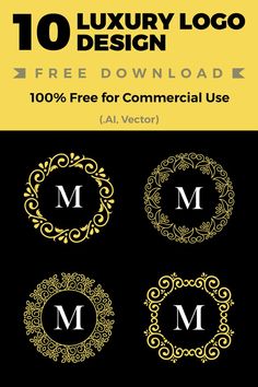 Luxury Logo Design Templates A Monogram Logo, Luxury Logo Design, A Monogram, Luxury Logo, Templates Free