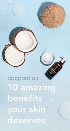 Learn all about the benefits of coconut oil on skin, how to use coconut oil for skin and the many different uses of this versatile oil. Coconut Oil On Skin, Coconut Oil Face, Best Oil For Skin, Face Mask Beauty, Coconut Oil Mask, Coconut Oil Face Mask, Benefits Of Coconut, Diy Coconut Oil, Coconut Oil Skin Care