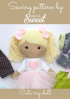 the sewing pattern for this doll is easy to sew