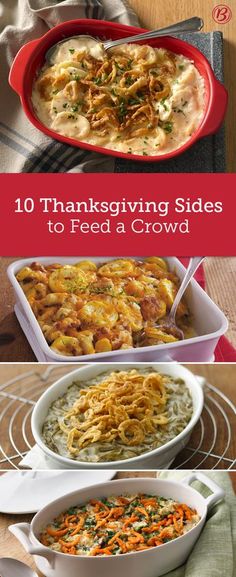 thanksgiving sides to feed a crowd