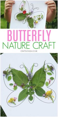 butterfly nature craft for kids to make