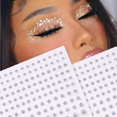 Super Cute And Stylish Ships In 5-10 Business Days Bejeweled Face, Bejeweled Makeup, Facial Gems, Makeup Party Decorations, Gem Makeup, Face Rhinestones, Face Glitter, Y2k Makeup, Rhinestone Makeup