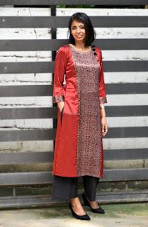 Silk Kurtis, Indian Kurti Designs, Saree Kurti, Cotton Kurtis, Simple Kurti Designs, Salwar Designs