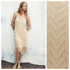 Nwt. Zara Beige/Sand Limited Edition Crochet Midi Dress With A Round Neckline And Wide Straps, Fringing At The Hem. Size L. Ref. 0858/077. Pit To Pit 18" Flat, Waist 17", Length 40-47". 1072. Cream Sleeveless Crochet Dress For Beach, Cream Sleeveless Crochet Dress For The Beach, Sleeveless Cream Crochet Dress For Beach, Spring Neutral Midi Dress For Beach, Neutral Midi Dress For Spring Beach Day, Neutral Midi Dress For Spring Beach Occasions, Neutral Midi Dress For Beach In Spring, Beige Midi Length Dresses For Beach Season, Beige Crochet Beach Dress For Spring