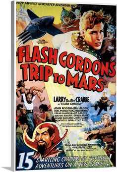 flash gordon's trip to mars poster for the film, starring actors and crew