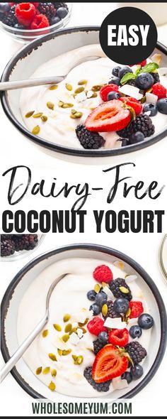 Dairy Free Coconut Yogurt Recipe Coconut Yoghurt Recipe, Dairy Free Yogurt Recipe, Dairy Free Greek Yogurt, Coconut Yogurt Recipe, Homemade Coconut Yogurt, Coconut Aesthetic, Sugar Free Yogurt, Yoghurt Recipe