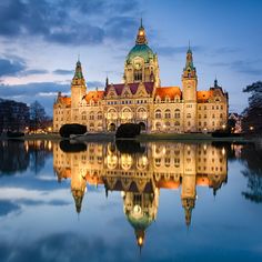 Town Hall building in Hannover, Germany Adventure Travel Explore, Travel Locations, Dream Travel Destinations, Town Hall, Wanderlust Travel, Travel Inspo, Vacation Destinations