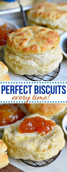 the perfect biscuits are ready to be eaten