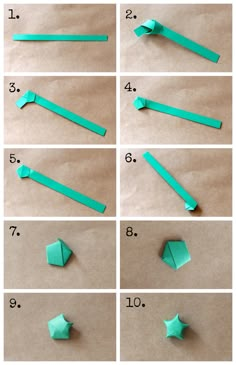 step by step instructions to make origami stars