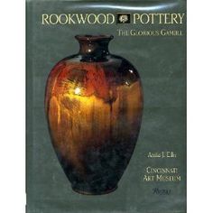 a book with an image of a vase on it's cover, and the title rockwood pottery