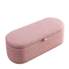 an image of a pink bed on a white background for use as a pillow or seat cushion