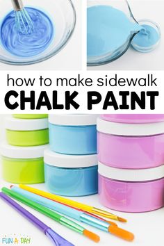 how to make sidewalk chalk paint