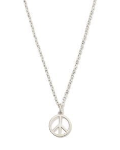 The Mini Peace Sign Pendant Necklace in Sterling Silver brings all the good vibes, all day long. Scaled down for a more minimal look, this groovy pendant was designed with elevated materials for long-term wear. Metal Sterling Silver Closure Lobster Clasp Size 16" Chain With 2" Extender, 0.31"L X 0.37"W PendantDue to the one-of-a-kind nature of the medium, exact colors and patterns may vary slightly from the image shown. | Kendra Scott Mini Peace Sign Pendant Necklace in Sterling Silver | Metal Silver Kendra Scott, Peace Sign Necklace, Sold Out Sign, Sign Necklace, Pretty Jewelry, Pretty Jewellery, Peace Sign, Kendra Scott, Good Vibes