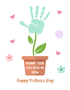 Mother's day handprint art, Mother's day crafts for kids, mother day, mother's day crafts for babies, mothers love, the perfect mom gift for mother's day is handprint art hands down the best mom ever free printable Handprint Art For Toddlers, Crafts For Babies, Baby Footprint Crafts, Handprint Printable, Art For Toddlers, Mother's Day Crafts For Kids, Infant Art, Baby Artwork