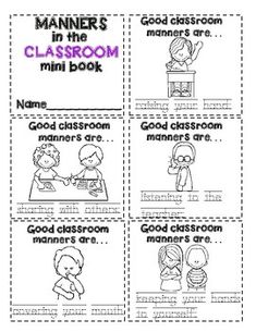 printable mini book for the class room with pictures and words on it, which are also